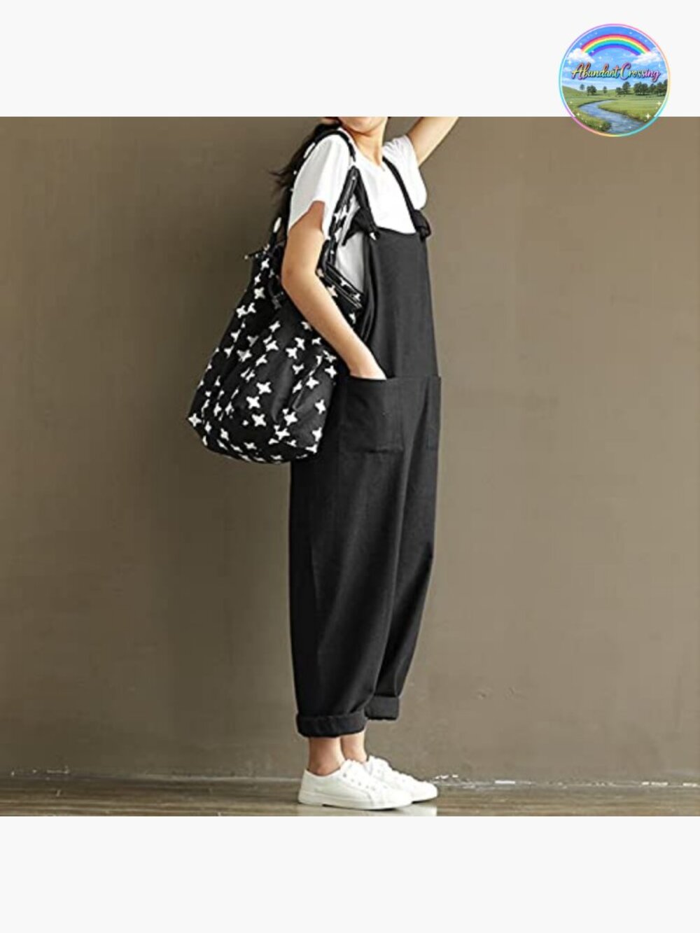 Women's Plus Size Overalls Wide Leg Linen Blend Jumpsuit Romper
